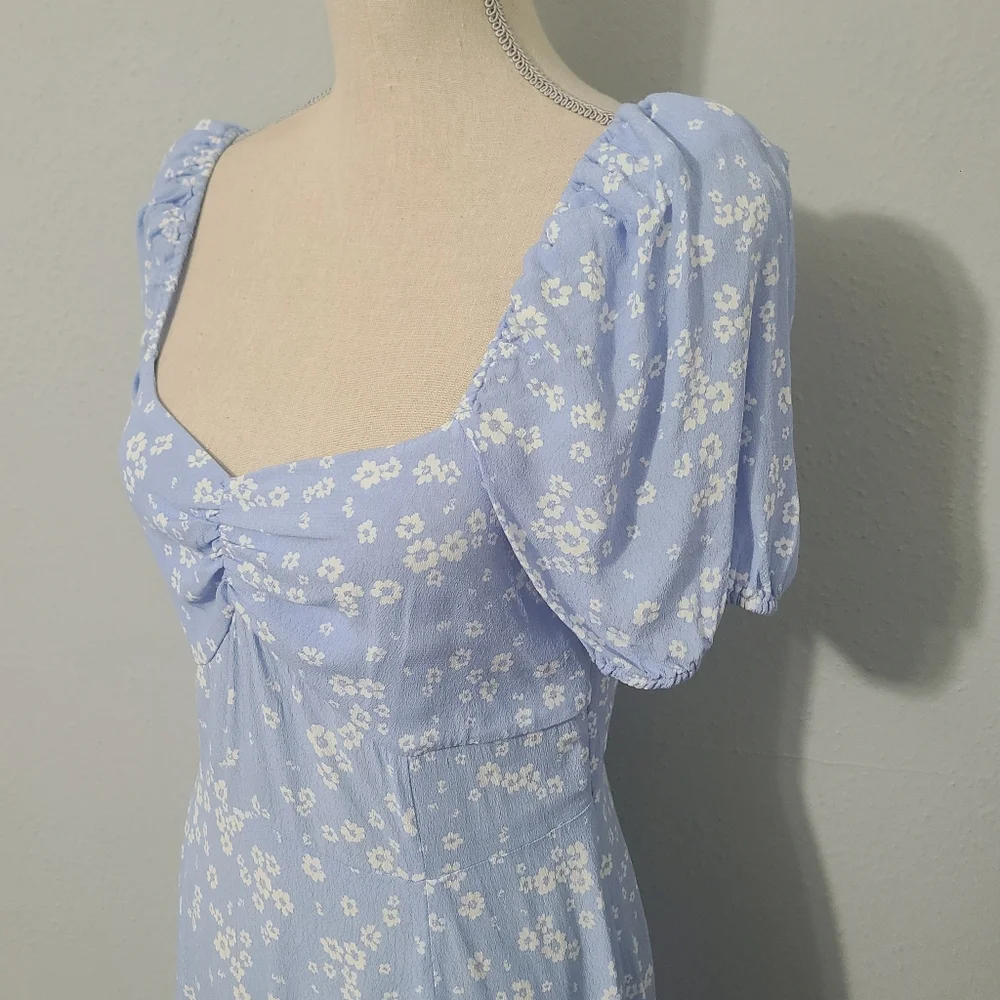 & Other Stories Blue Floral Maxi‎ Dress Size 6